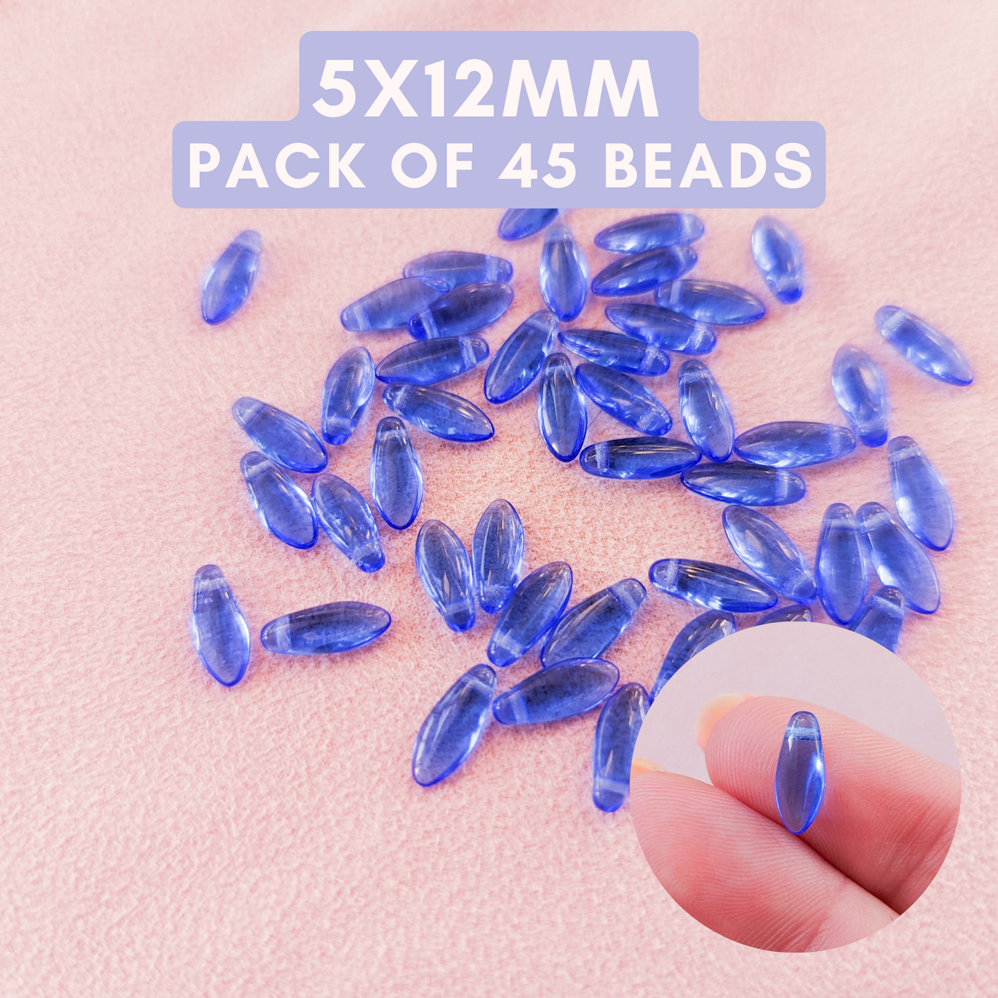 Sapphire - 5x12mm Daggers