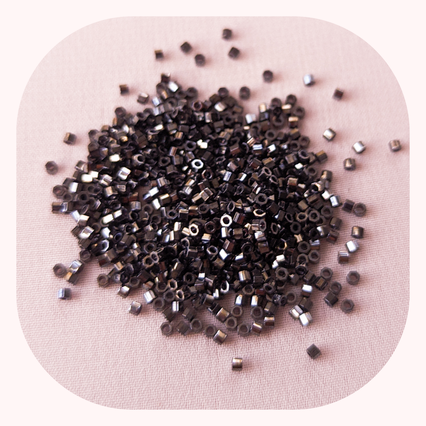 Hex Cut Gunmetal - Single - Miyuki Delicas