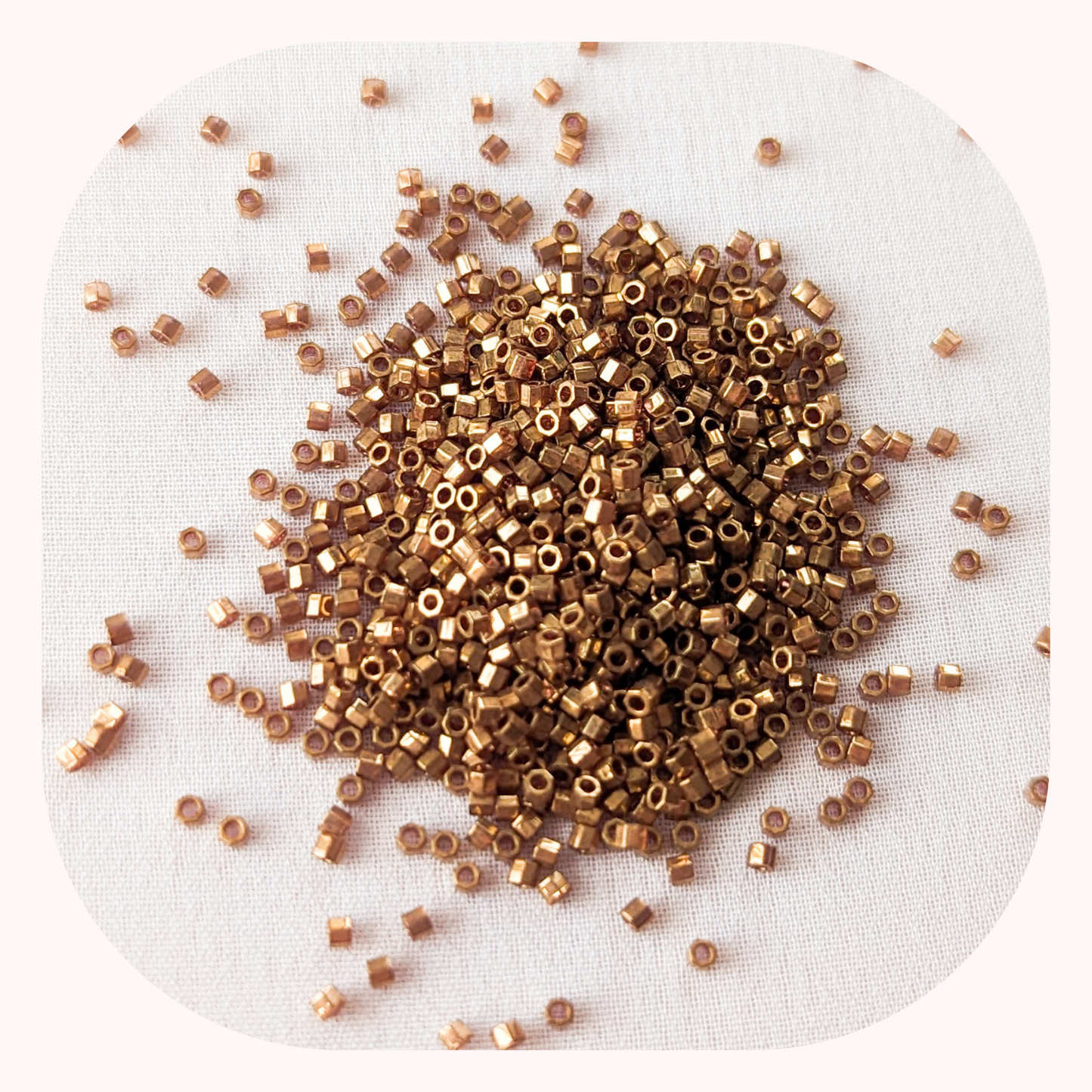 Hex Cut Dark Topaz Gold Luster - Single - Miyuki Delicas