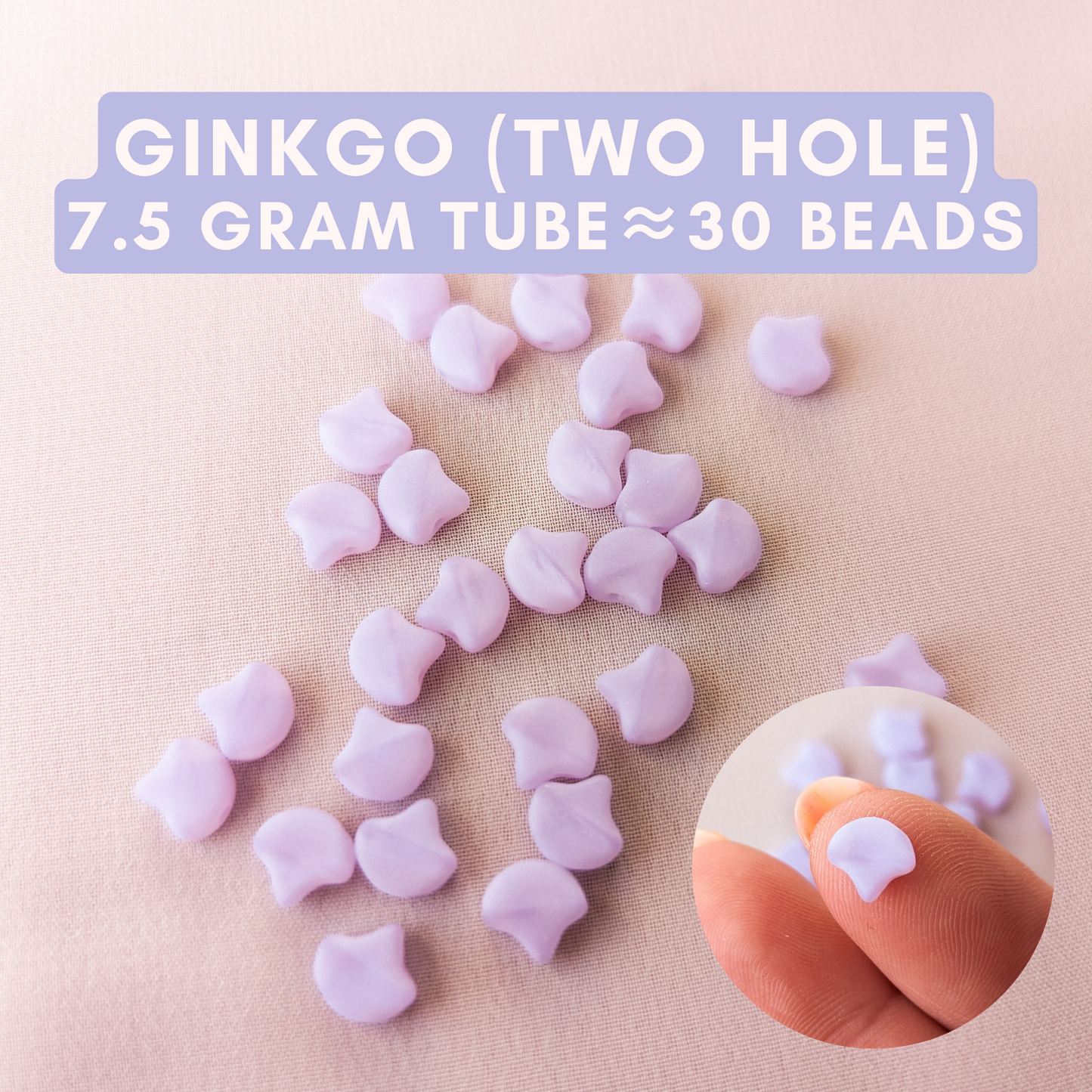 Matte Milky Lavender - Ginkgo 2 hole - 7.5 gram tube