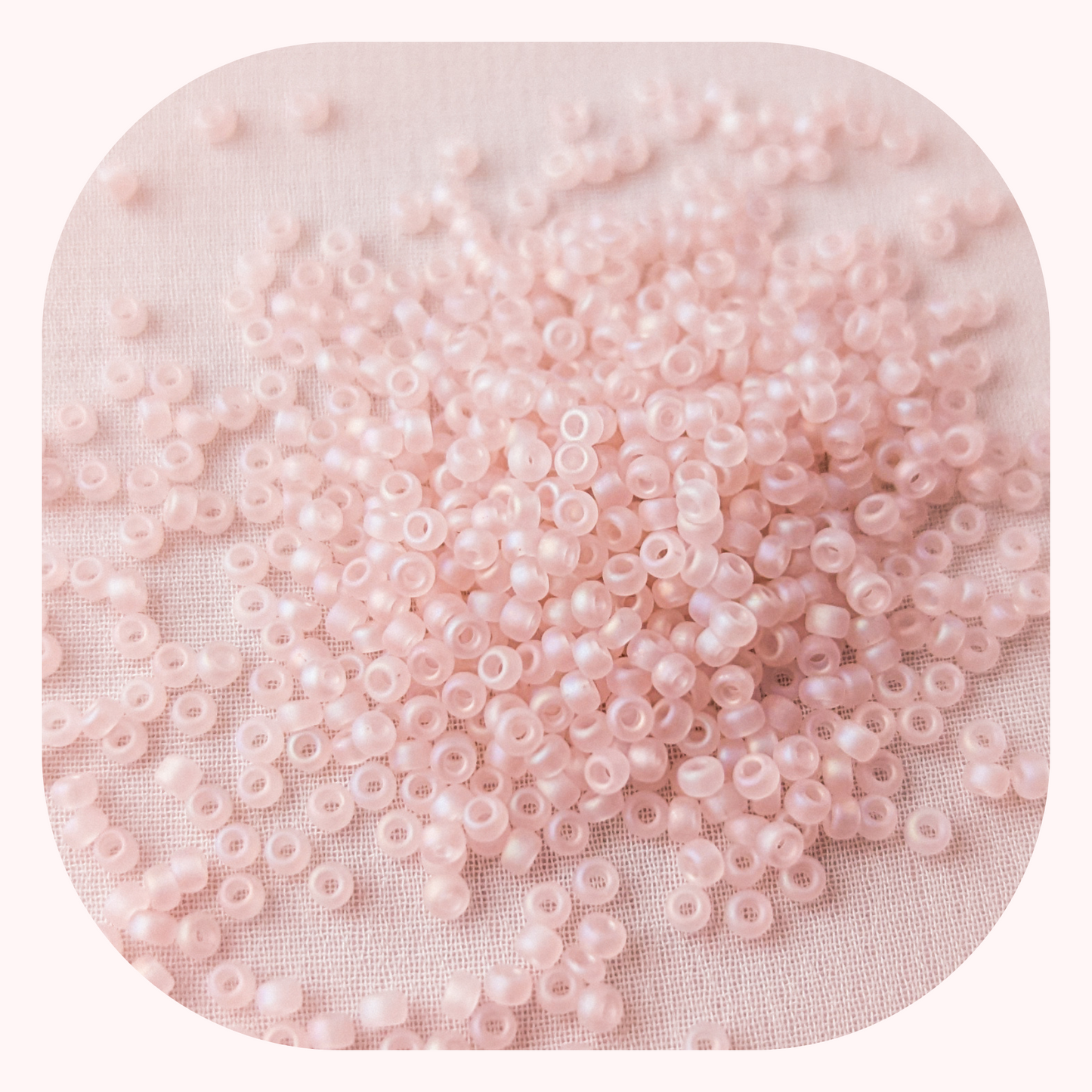 Matte Rose Quartz Rainbow - Single - Miyuki Rounds