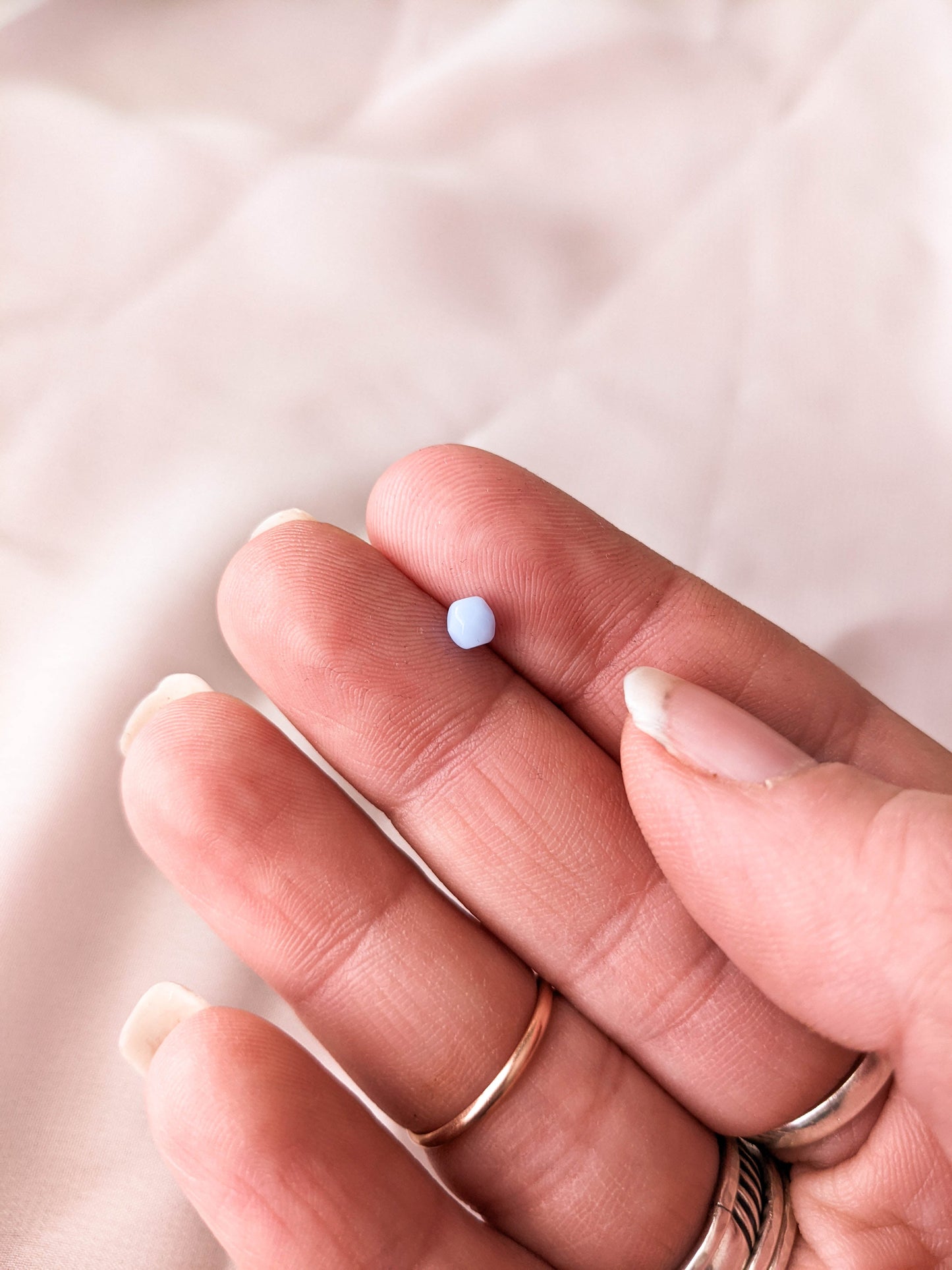 Sky Blue Opal - 4mm - Fire Polish Faceted Crystals