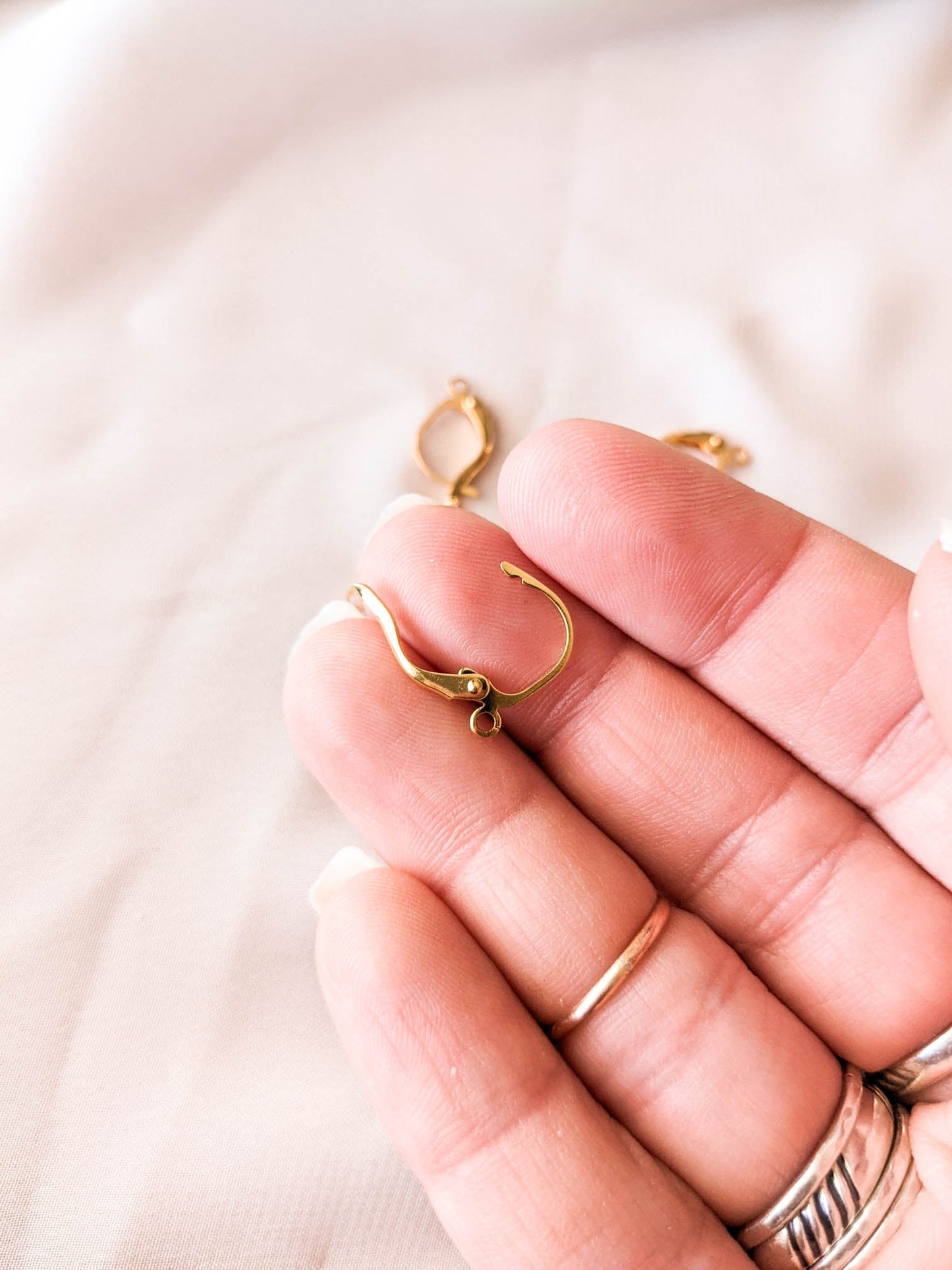 Leverbacks - Gold Plated Brass - 5 Pairs