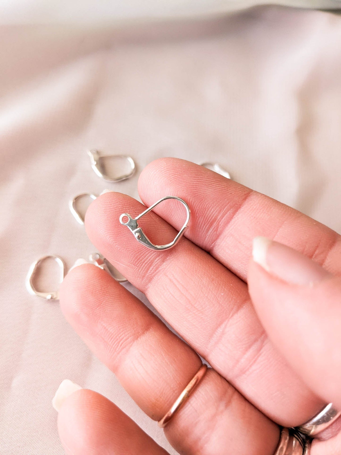 Leverbacks - Silver Plated Brass - 5 Pairs