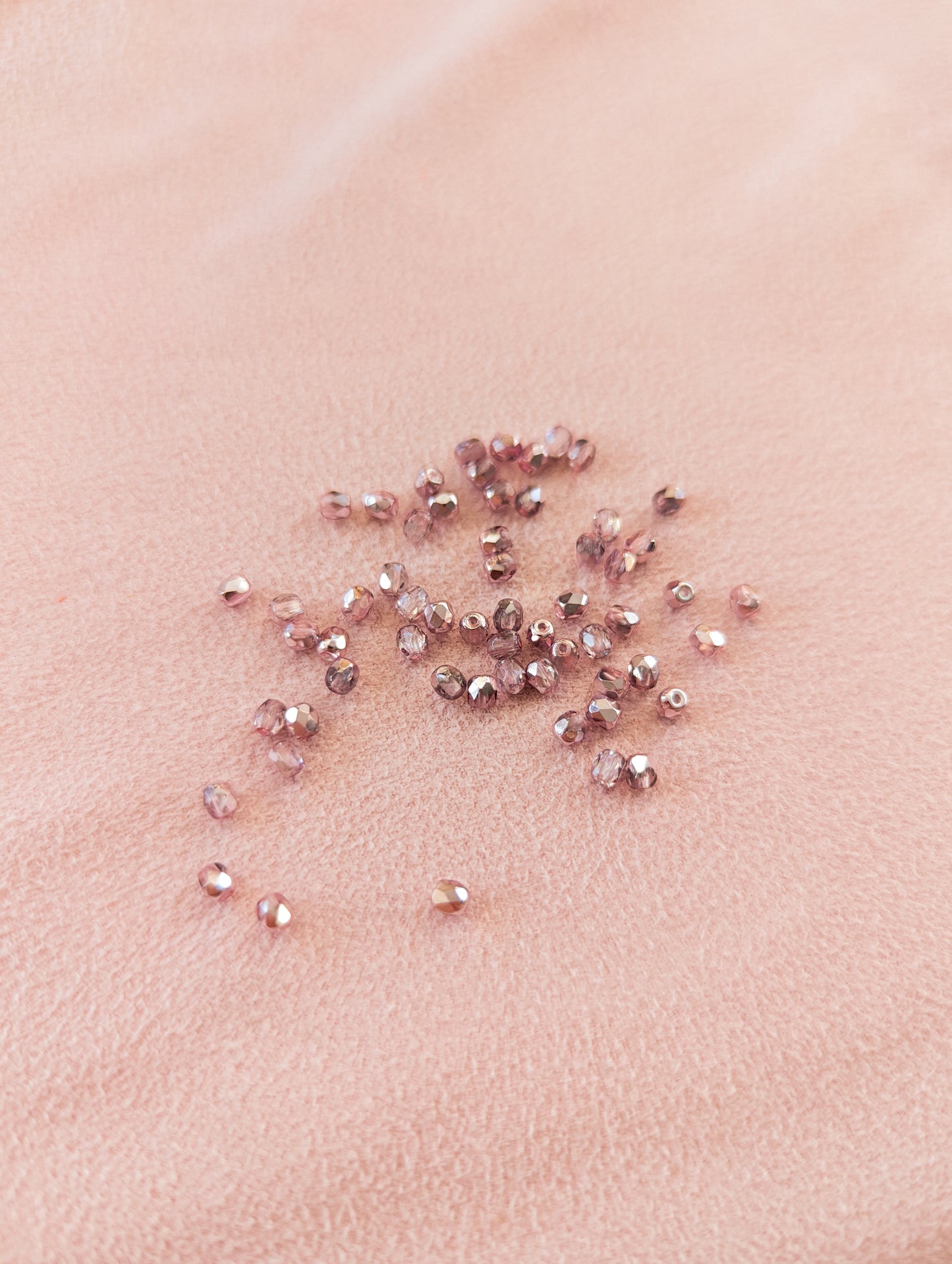 Flamingo Metallic Ice - 3mm - Pack of 60 - Fire Polish Faceted Crystals