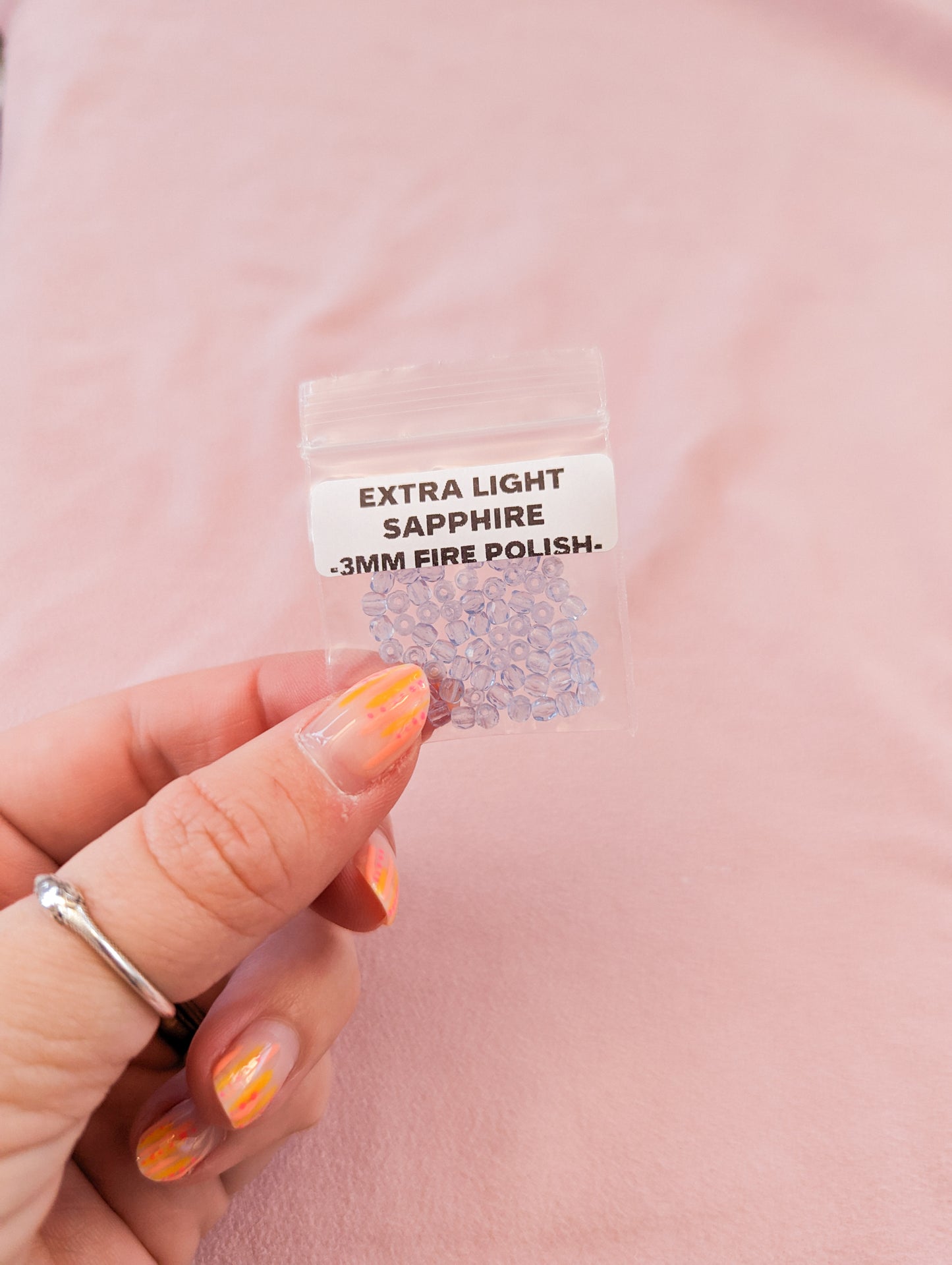 Extra Light Sapphire - 3mm - Pack of 60 - Fire Polish Faceted Crystals