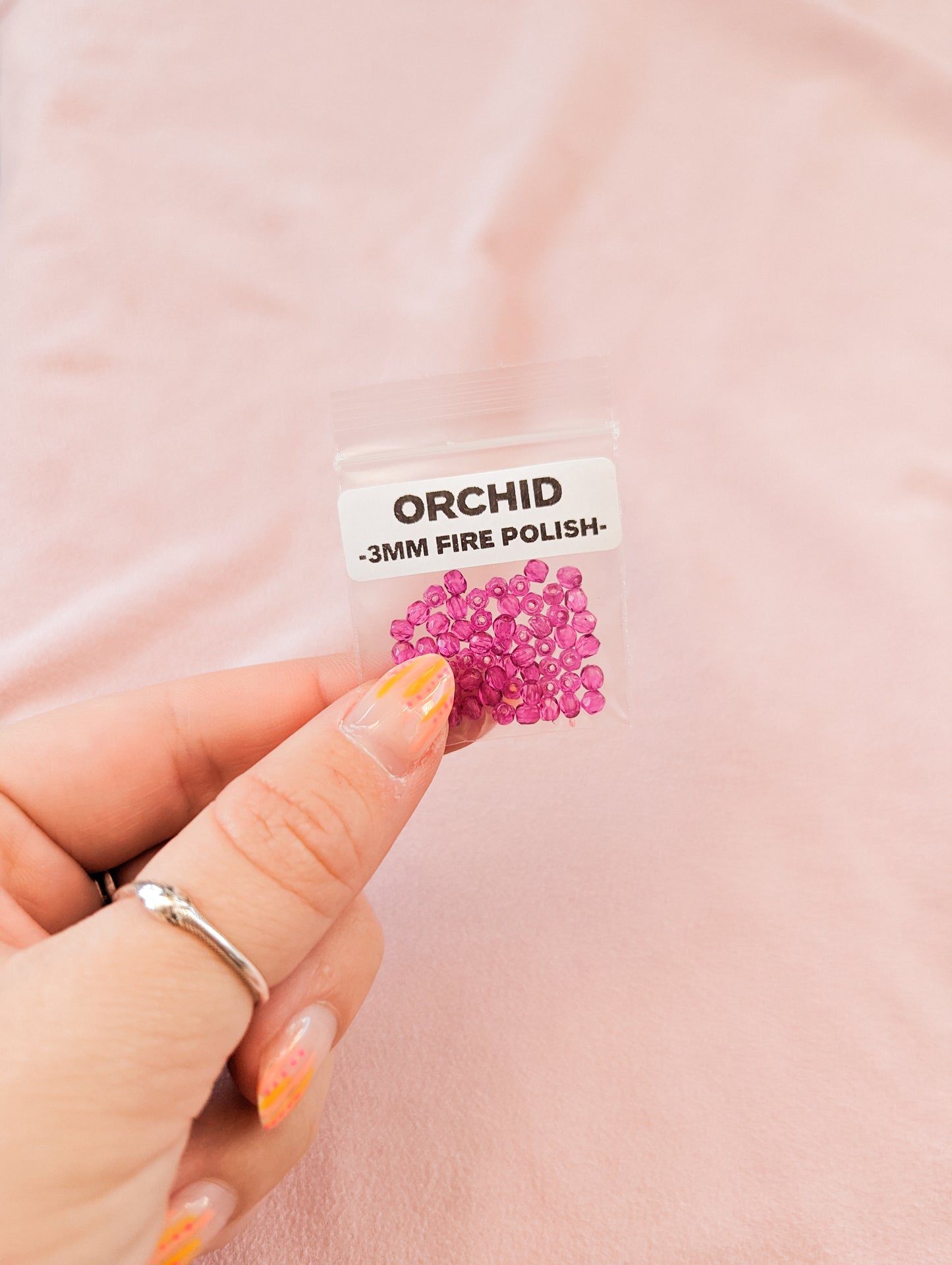 Orchid - 3mm - Pack of 60 - Fire Polish Faceted Crystals