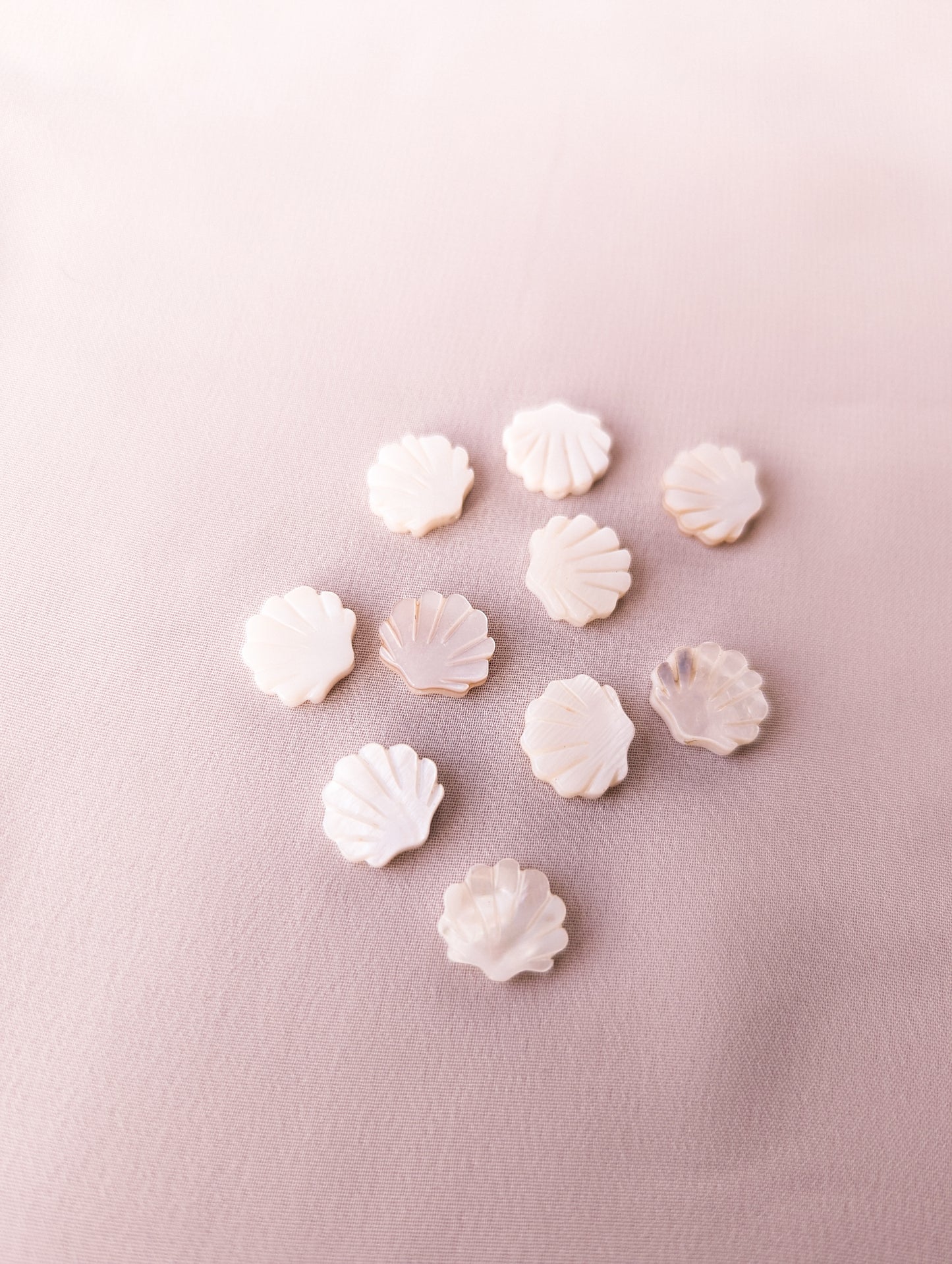 Mother of Pearl - 12mm Carved Shell Shape