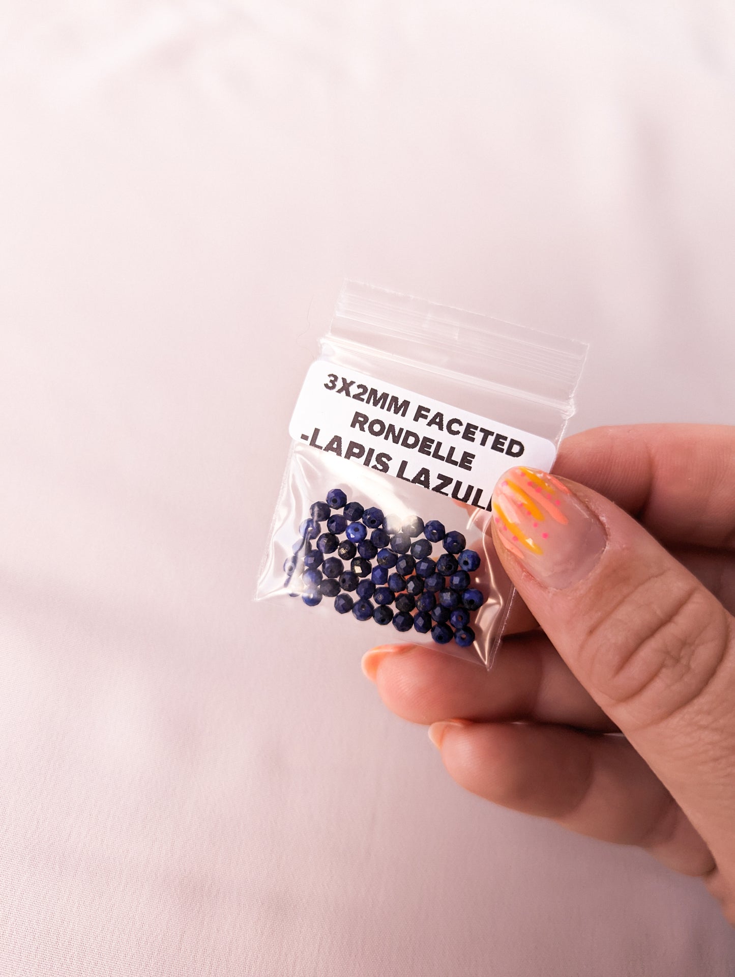 3x2mm Faceted Rondelle - Lapis Lazuli Grade AAA
