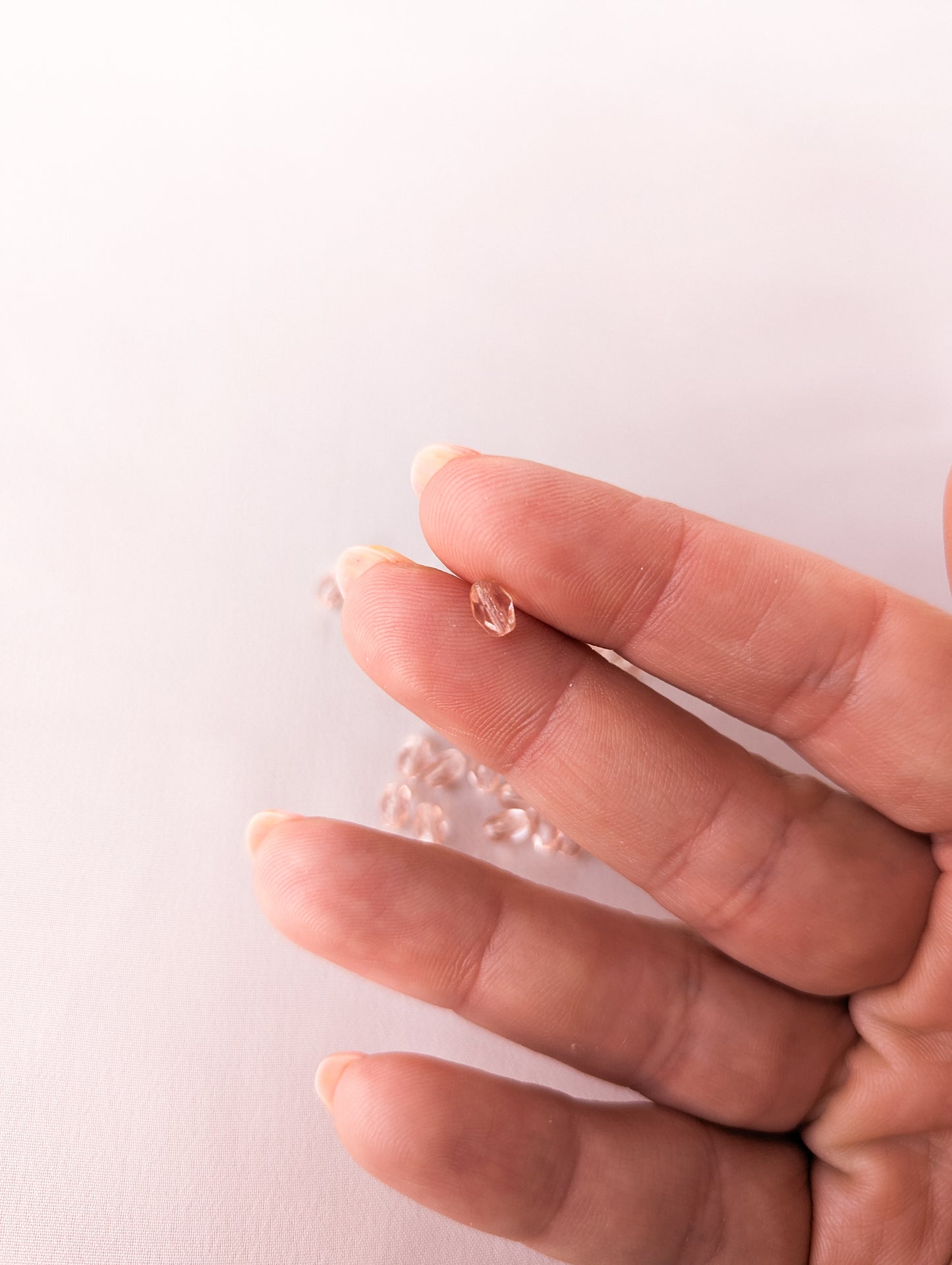 Pink - 6x4mm Olive Shape Faceted - Pack of 30