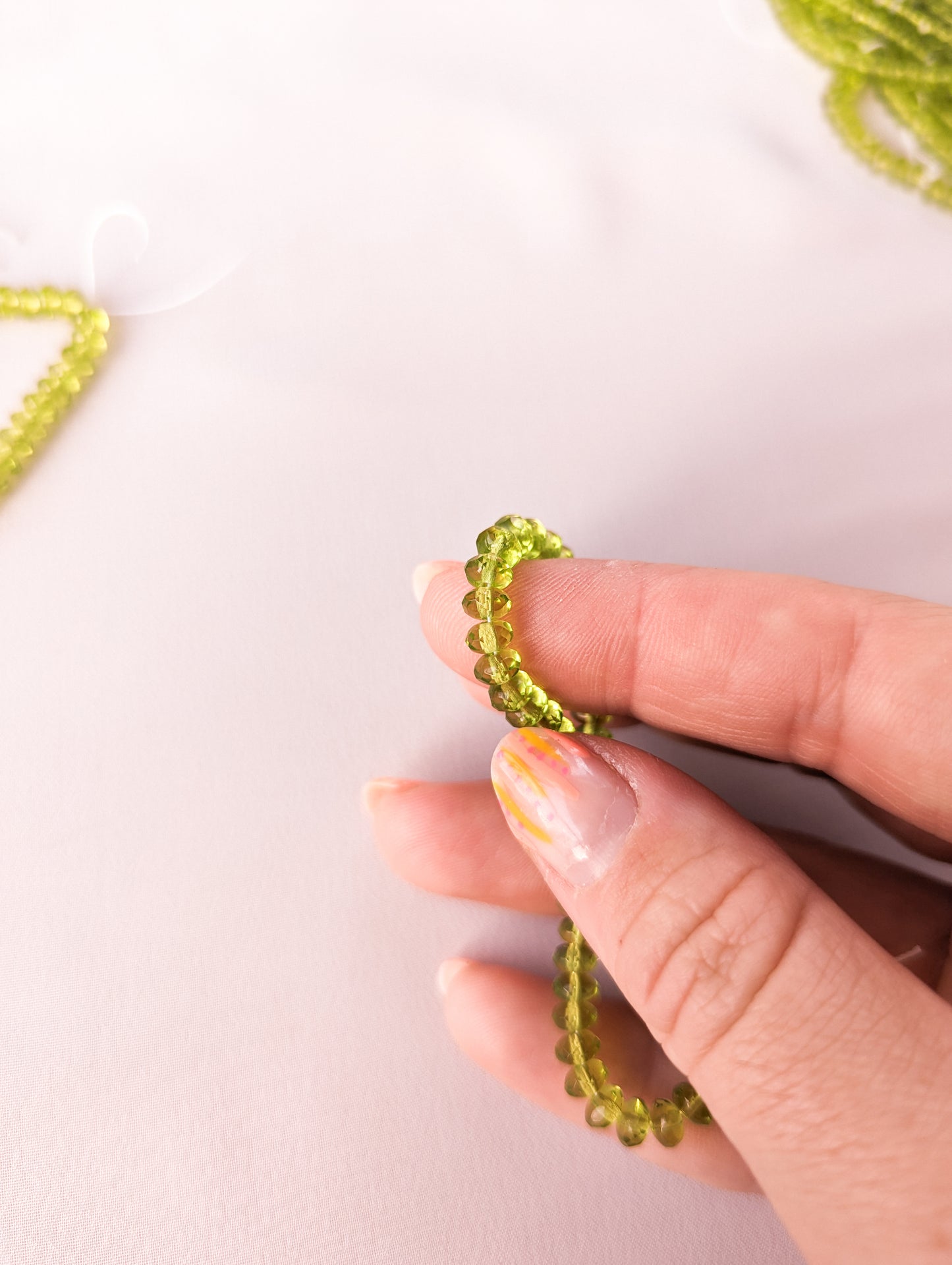 Olive Green - 3x5mm - Faceted Rondelle - Strand of 50