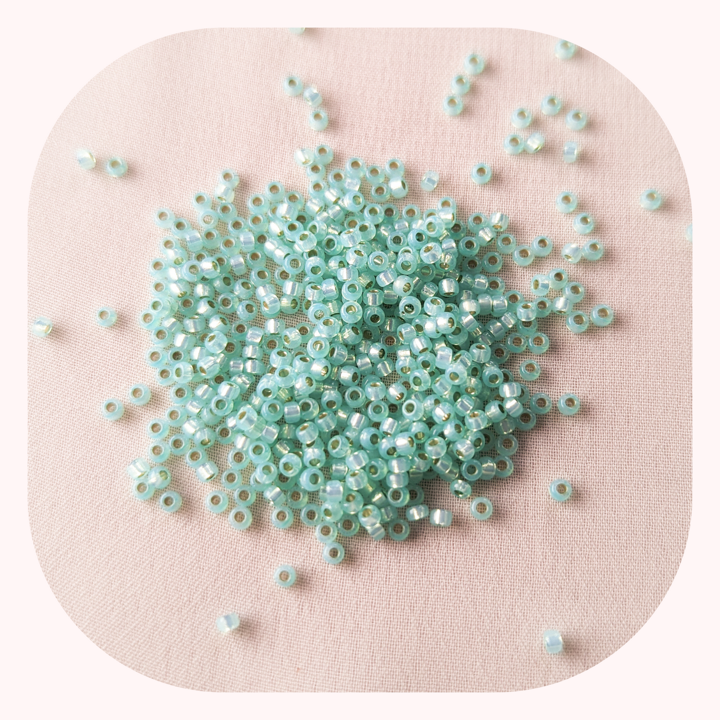 Silver Lined Mint Green AB - Single - Miyuki Rounds