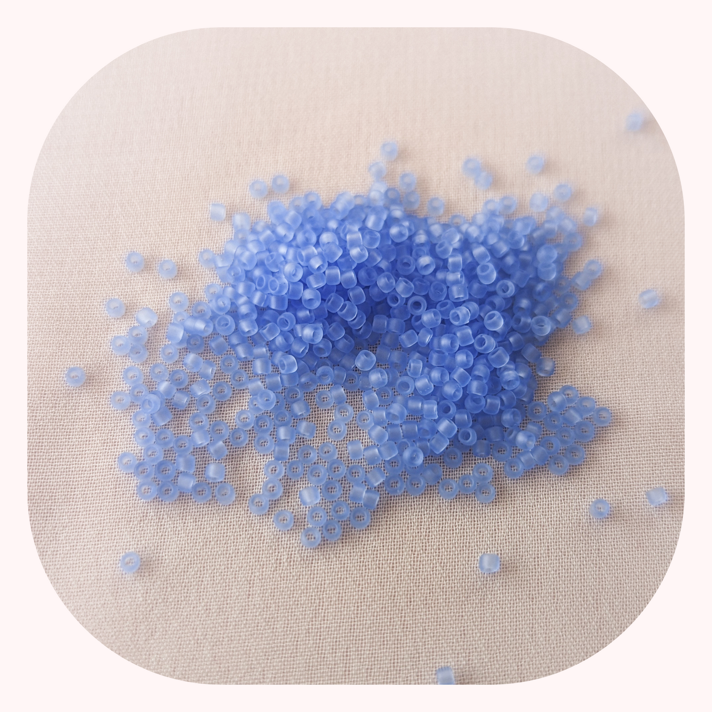 Transparent Frosted Light Sapphire - Size 15 - Single - Toho