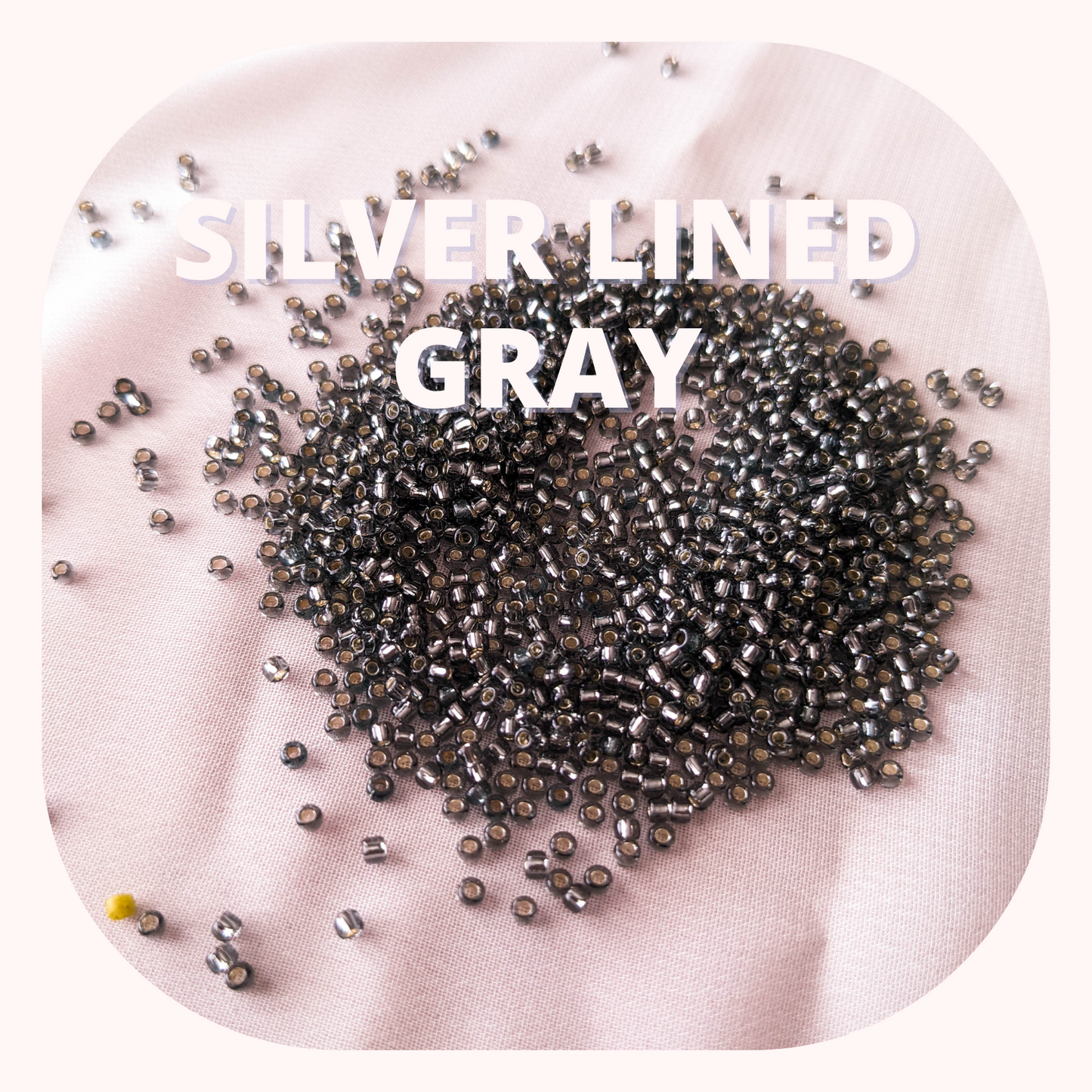 Silver Lined Dark Gray - Single - 15 Gram tube - Toho
