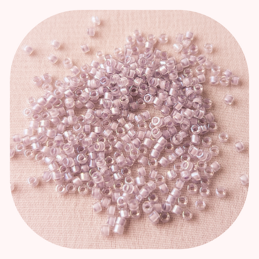 Lavender Gray Lined Crystal - Single - Miyuki Delicas