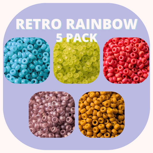 Retro Rainbow 5 pack - Miyuki Rounds