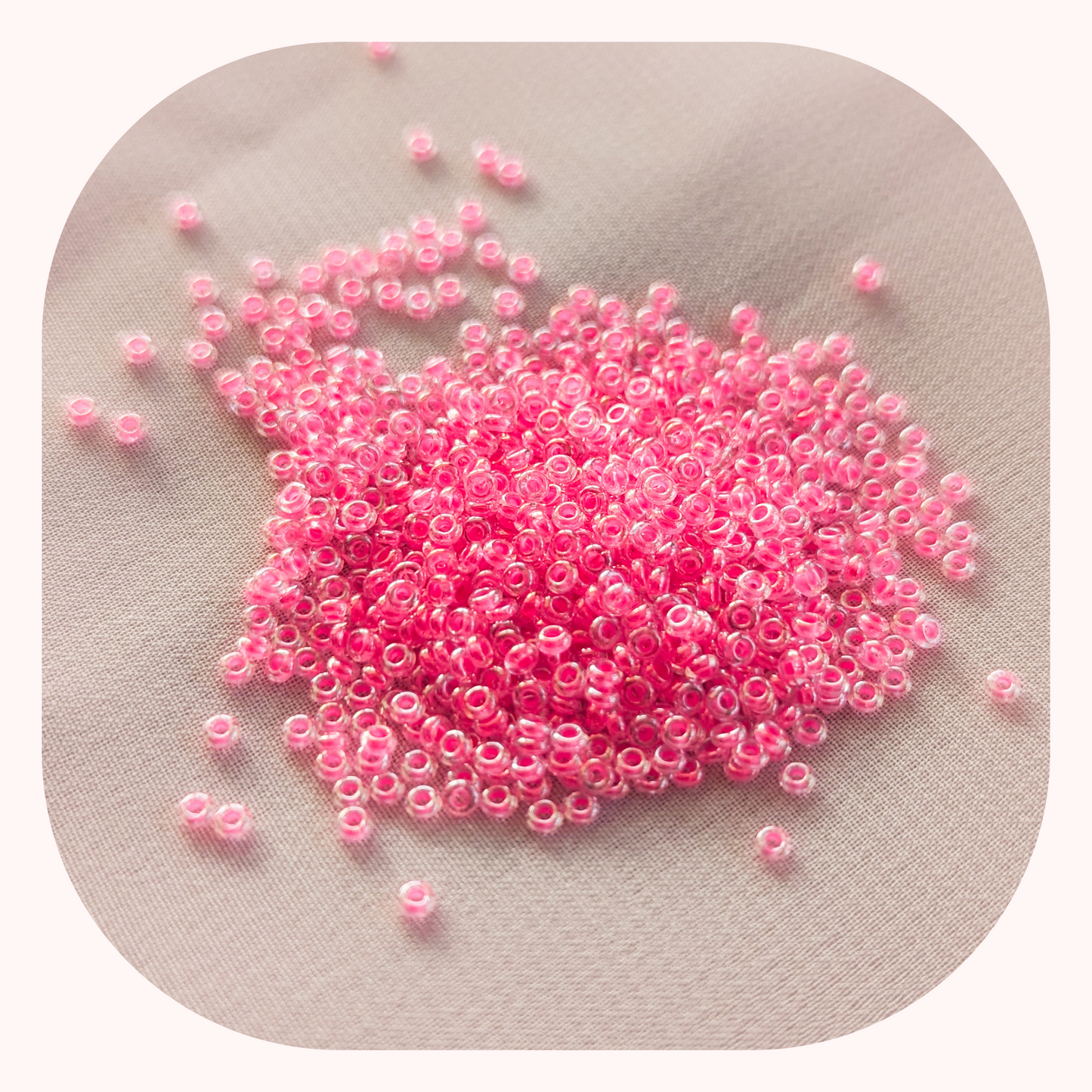 Hot Pink Lined Crystal - Single - 7 Gram tube - Toho Demi