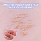 Lumi Crystal Champagne - 3mm - Pack of 60 - Fire Polish Faceted Crystals