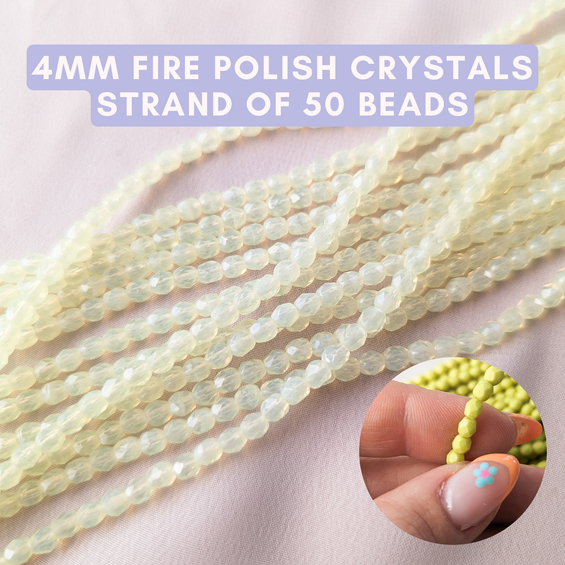 Fire-Polish 4mm : ColorTrends: Saturated Metallic Hazel (50pcs) - Rings &  Things