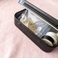 Finding Kit - Gold & Silver Ear Wires and Guards, Black & White Nymo, 2 Needles, Storage Case