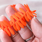 Matte Neon Orange - 5x16mm Daggers