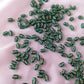 Twinkle Beads - Teal Green - Gold Ink - 6x4mm