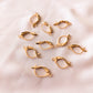 Leverbacks - Gold Plated Brass - 5 Pairs