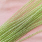 Light Peridot - 4mm - 7 inch Strand - Fire Polish Faceted Crystals
