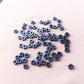 Blue - Daisy Bead - Hollow - 6mm Hematite Grade AAA