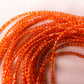 Fire Opal - 3mm - 7 inch Strand - Fire Polish Faceted Crystals