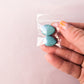 Magnesite Turquoise - 15x19mm Teardrop - Pack of 2