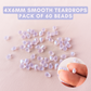 Frosted Alexandrite Alabaster - 4x6mm - Glass Teardrop